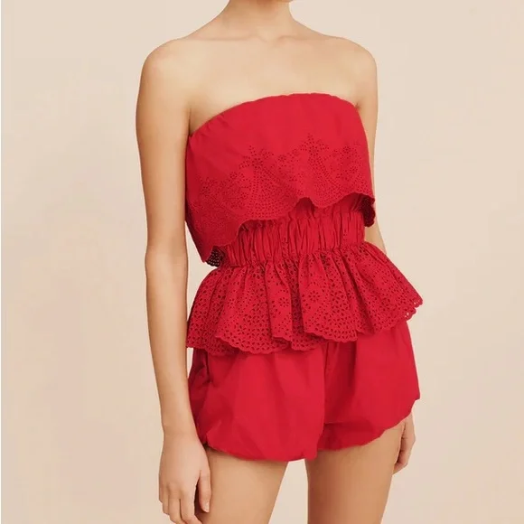 Posse Beryl top in ruby red - Picture 7 of 7